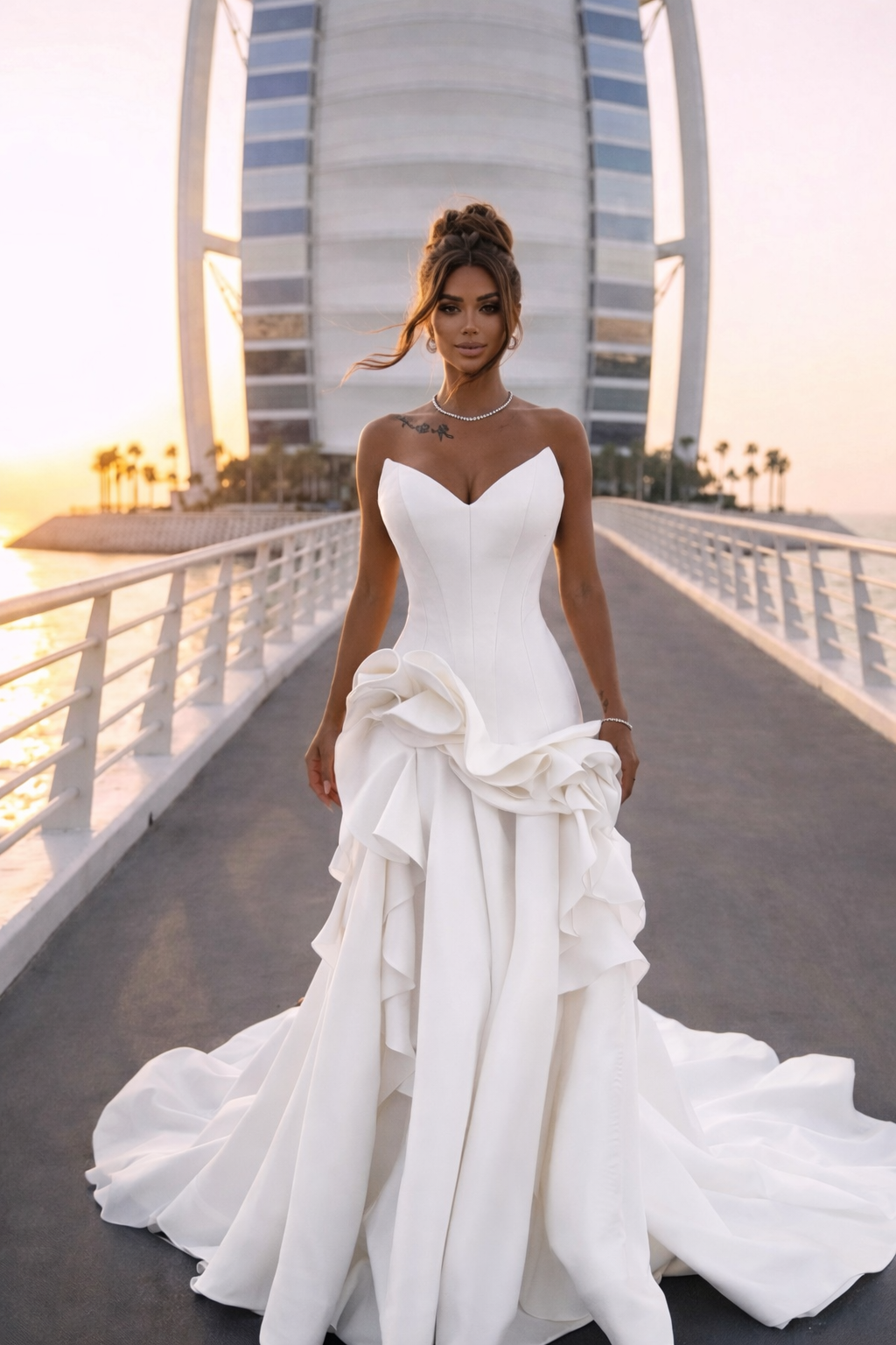 draped corset wedding dress AZAZEL Strapless Gown With Sculptural Skirt Color:Nutcracker LBD Exclusive Electric Blue gothic quinceanera dress up back for a