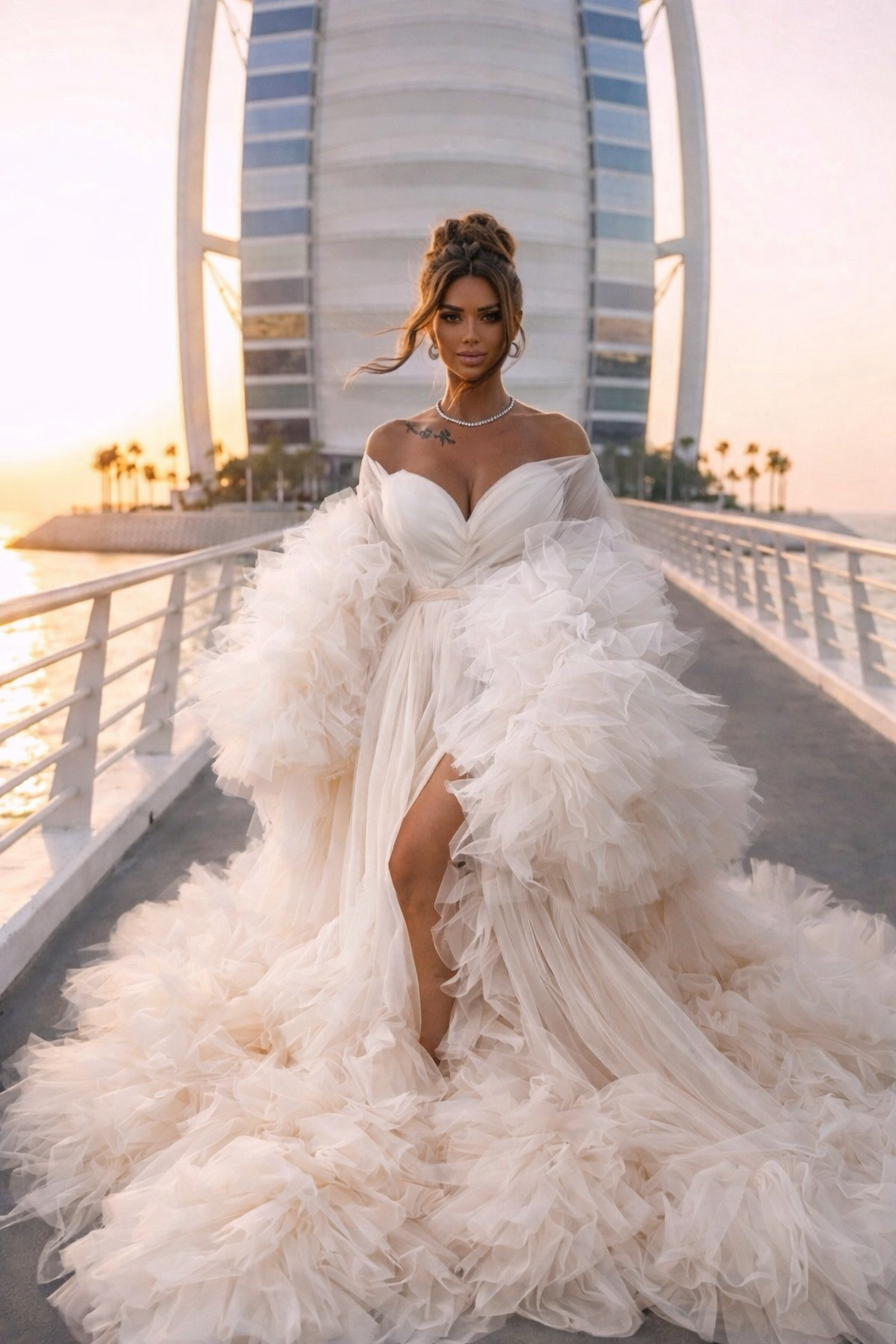 ASIA Bridal Tulle Robe