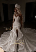 LUCIANA Structured Sparkle Wedding Dress