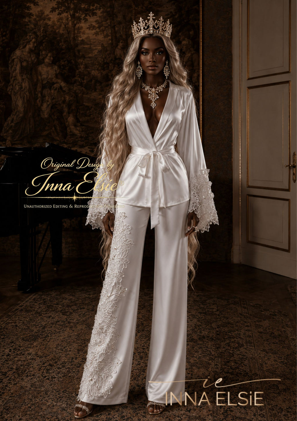 VALENTINA Luxury Satin Bridal Pajama Set