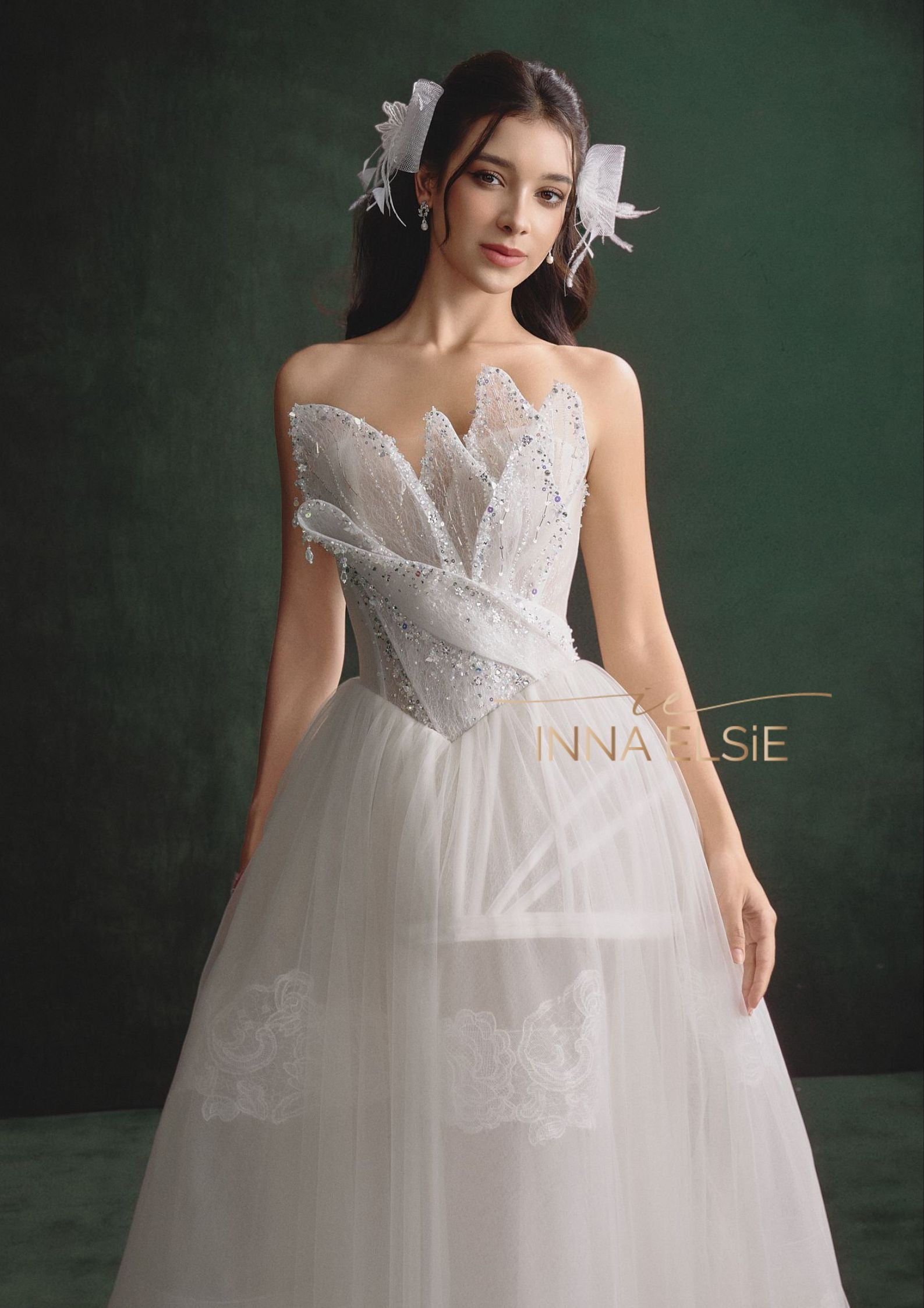 GIOVANNA Ethereal Corset Ball Gown