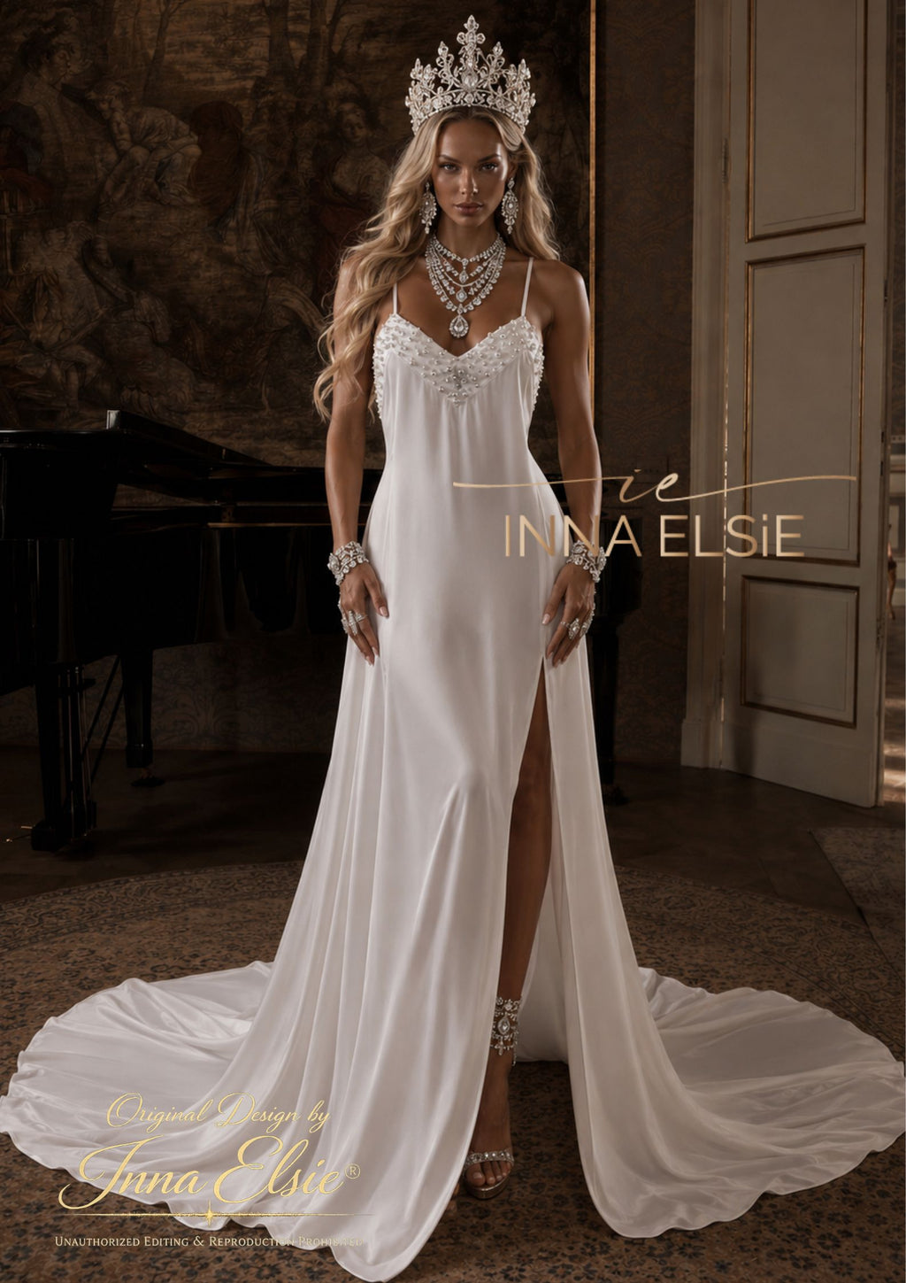 PEARLA long silk dress