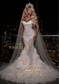 STORY 3D Floral Mermaid Wedding Dress