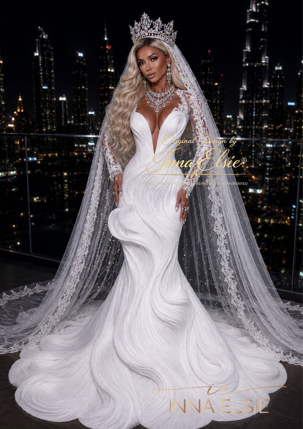 GALINNA Scuplted Couture Wedding Dress