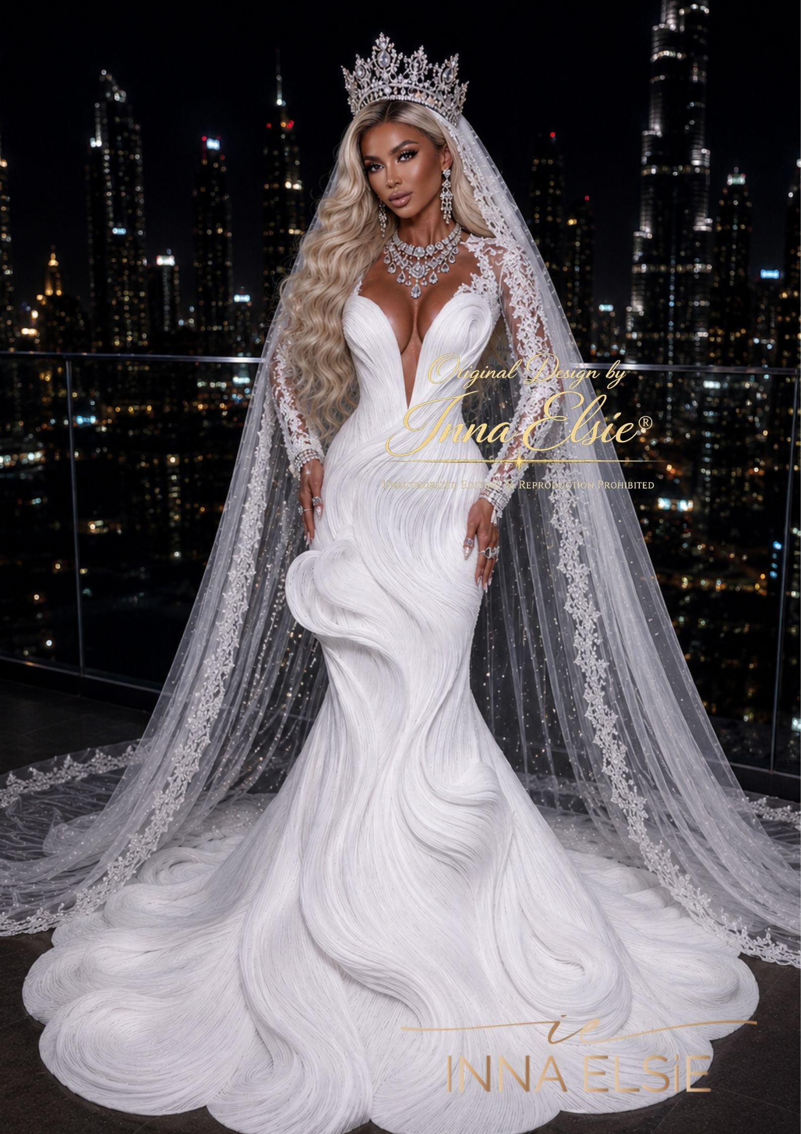 GALINNA Scuplted Couture Wedding Dress