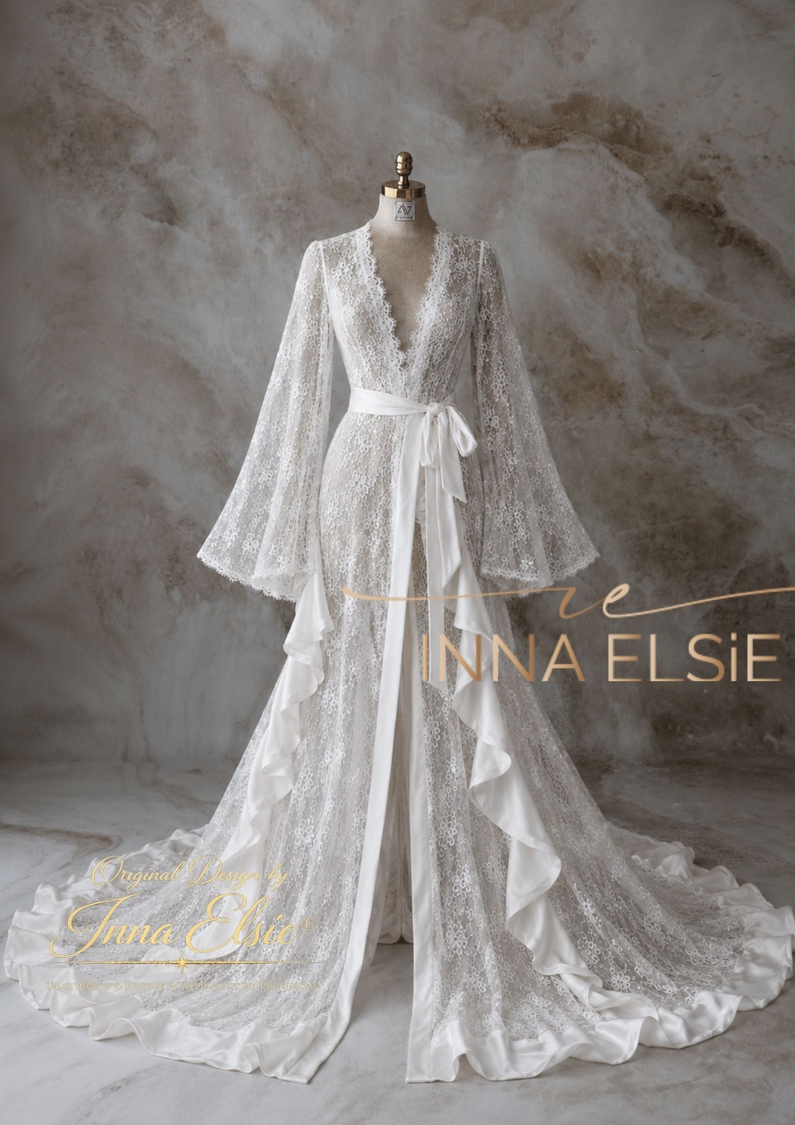 OLBIA Lace Bridal Robe