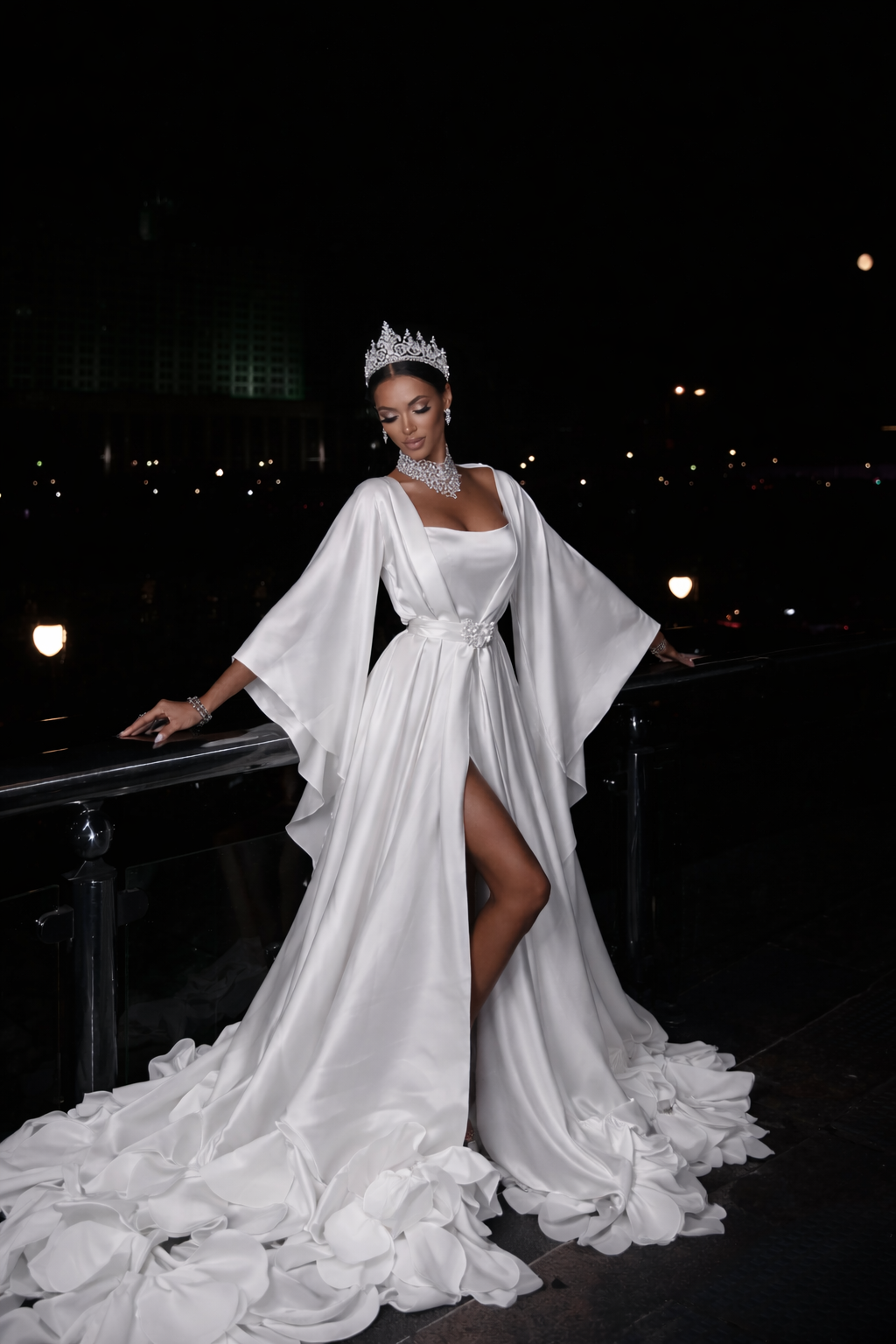 SALMA Silk Bridal  Robe