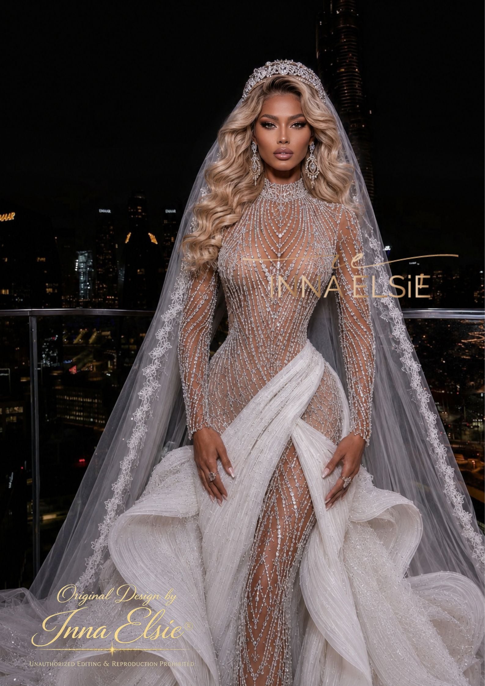 JOLINA Sculptural Couture Wedding Dress