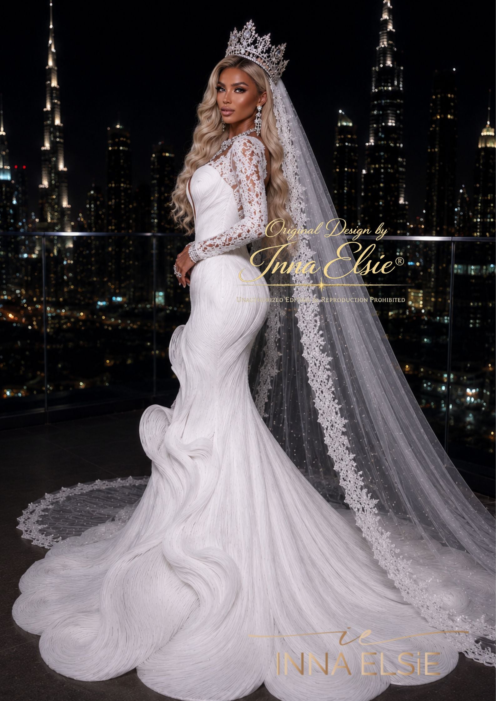 GALINNA Scuplted Couture Wedding Dress