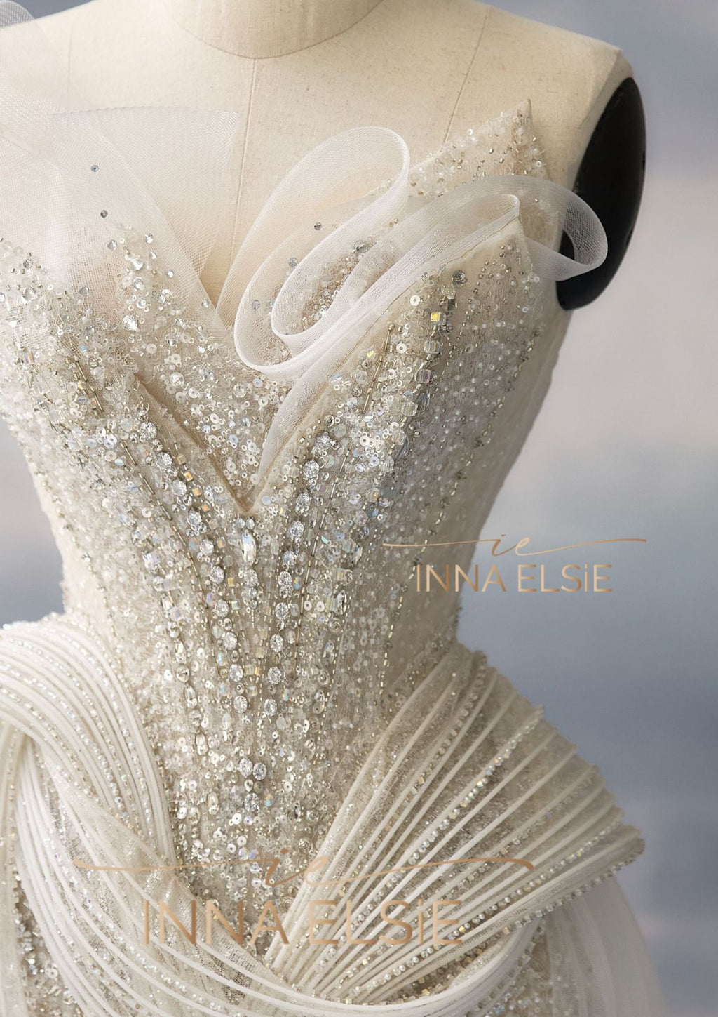 GLORIA Embellished Couture Corset Gown