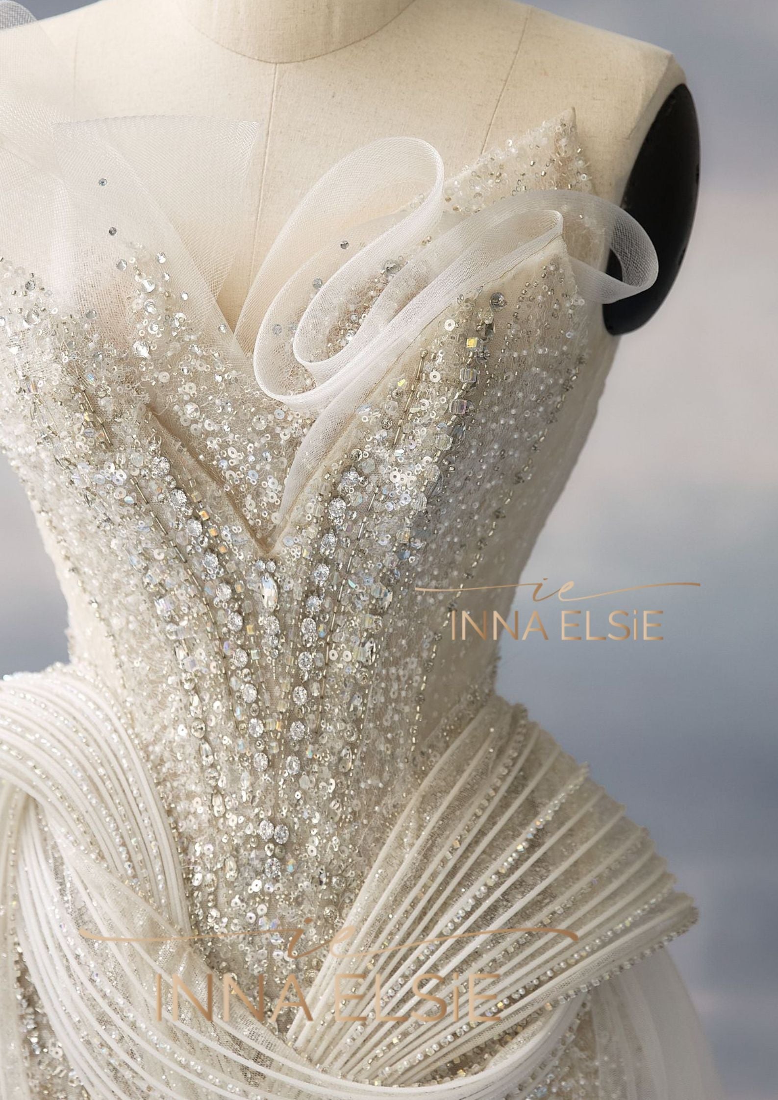 GLORIA Embellished Couture Corset Gown