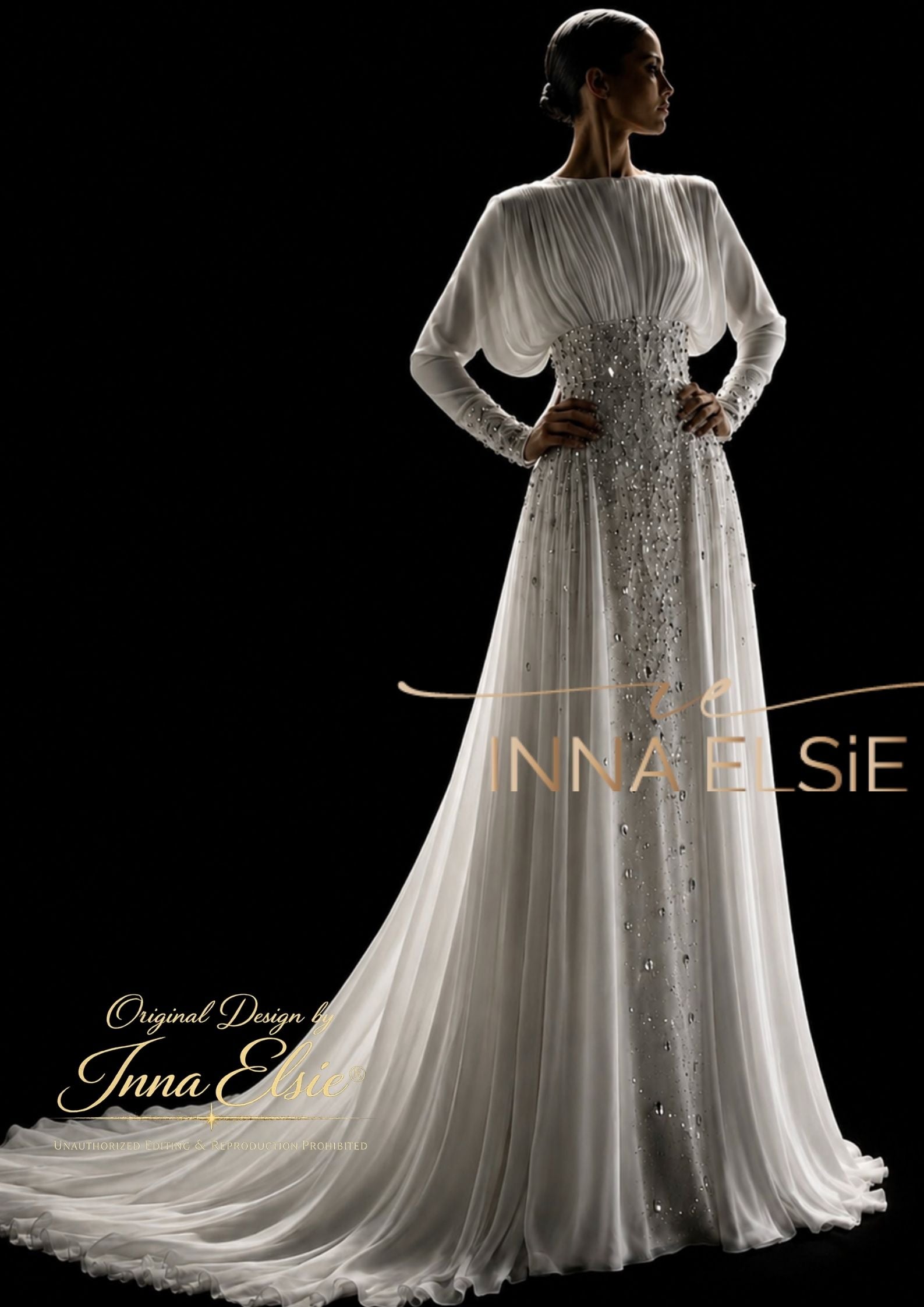 NASTASIA Flowing Wedding Gown