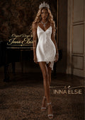 ISADORA Luxury Satin Bridal Mini Dress