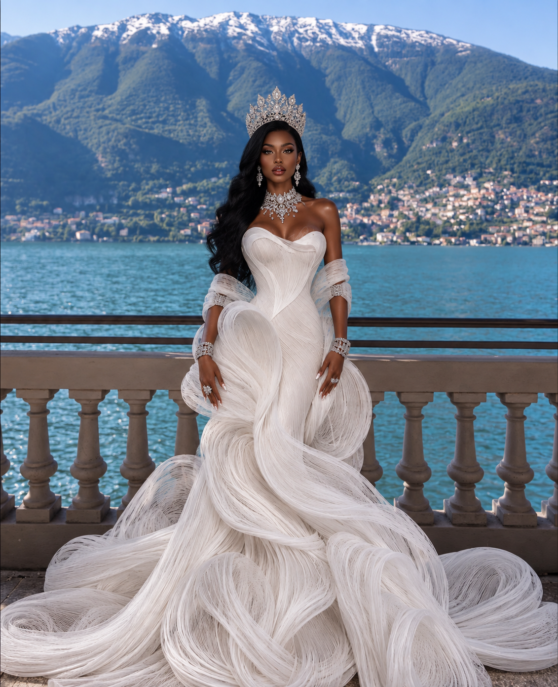 ORIELLE Sculptural Couture Mermaid Wedding Dress