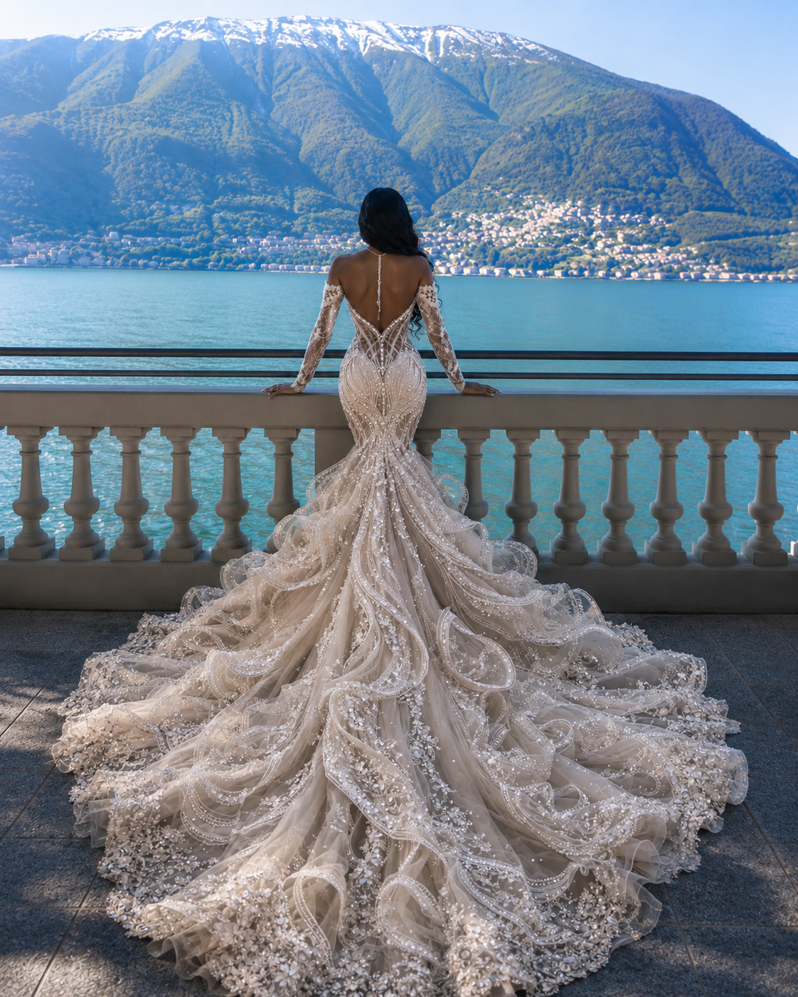 ADELAINE Couture Structured Mermaid Wedding Dress