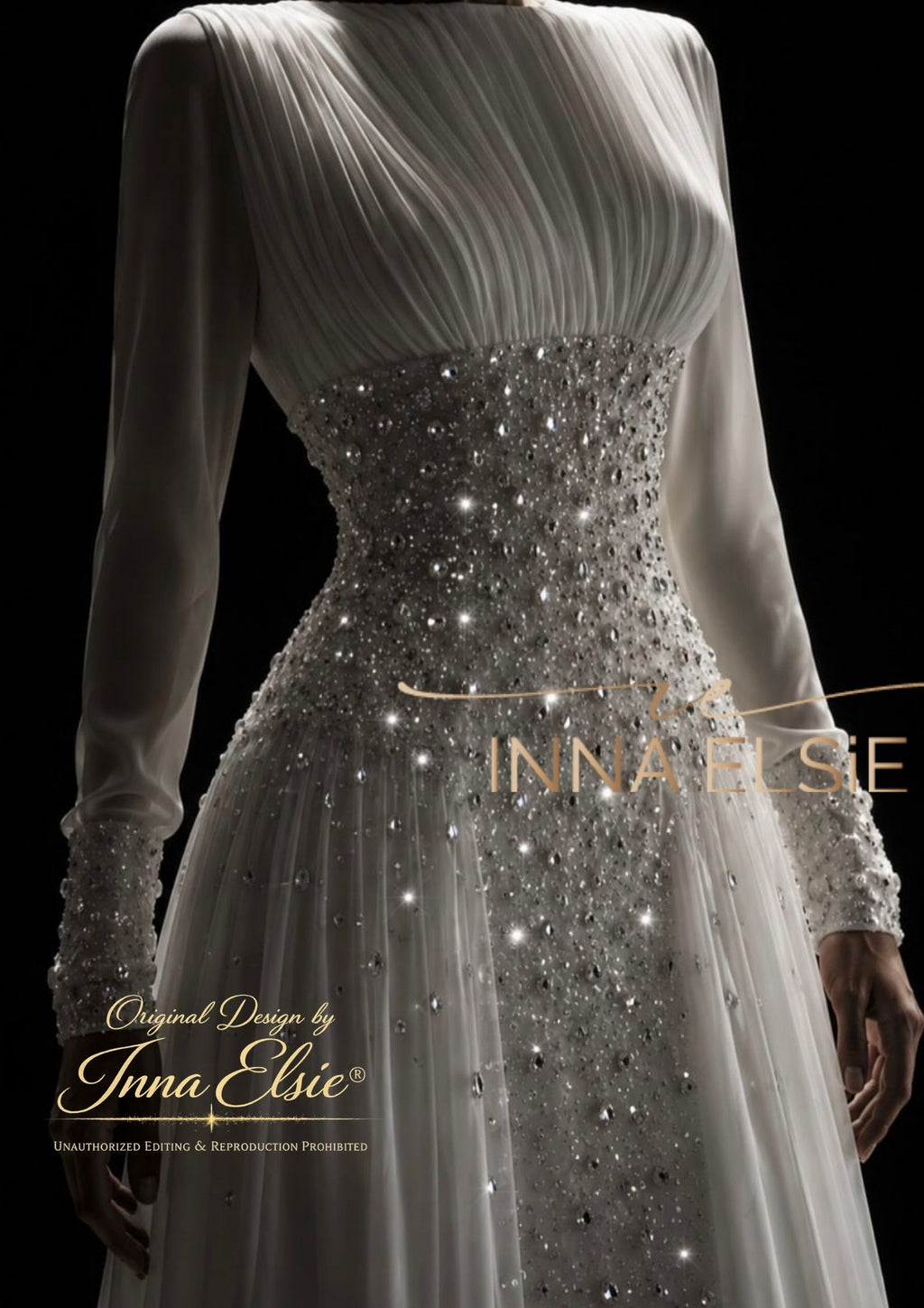 NASTASIA Flowing Wedding Gown