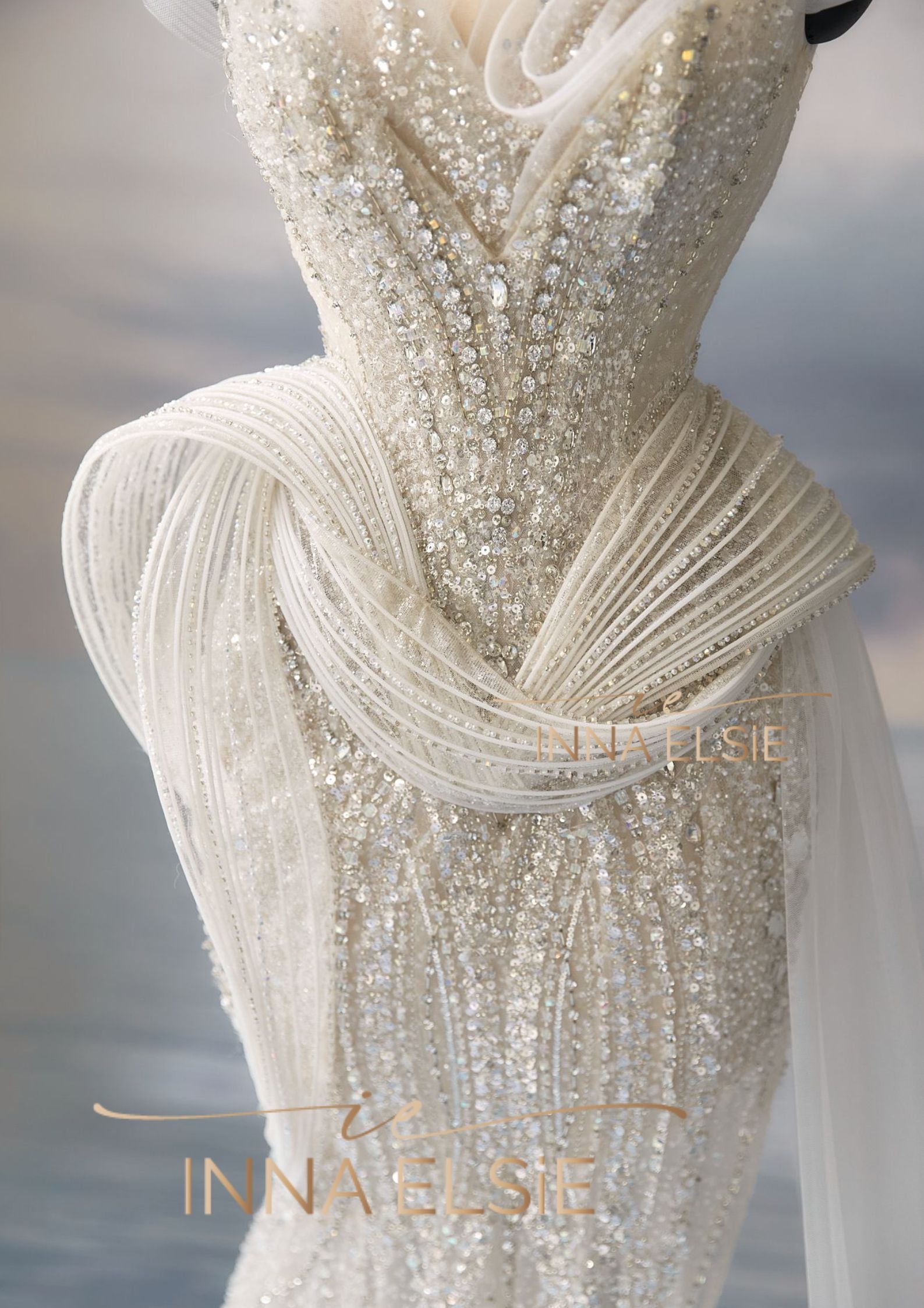 GLORIA Embellished Couture Corset Gown