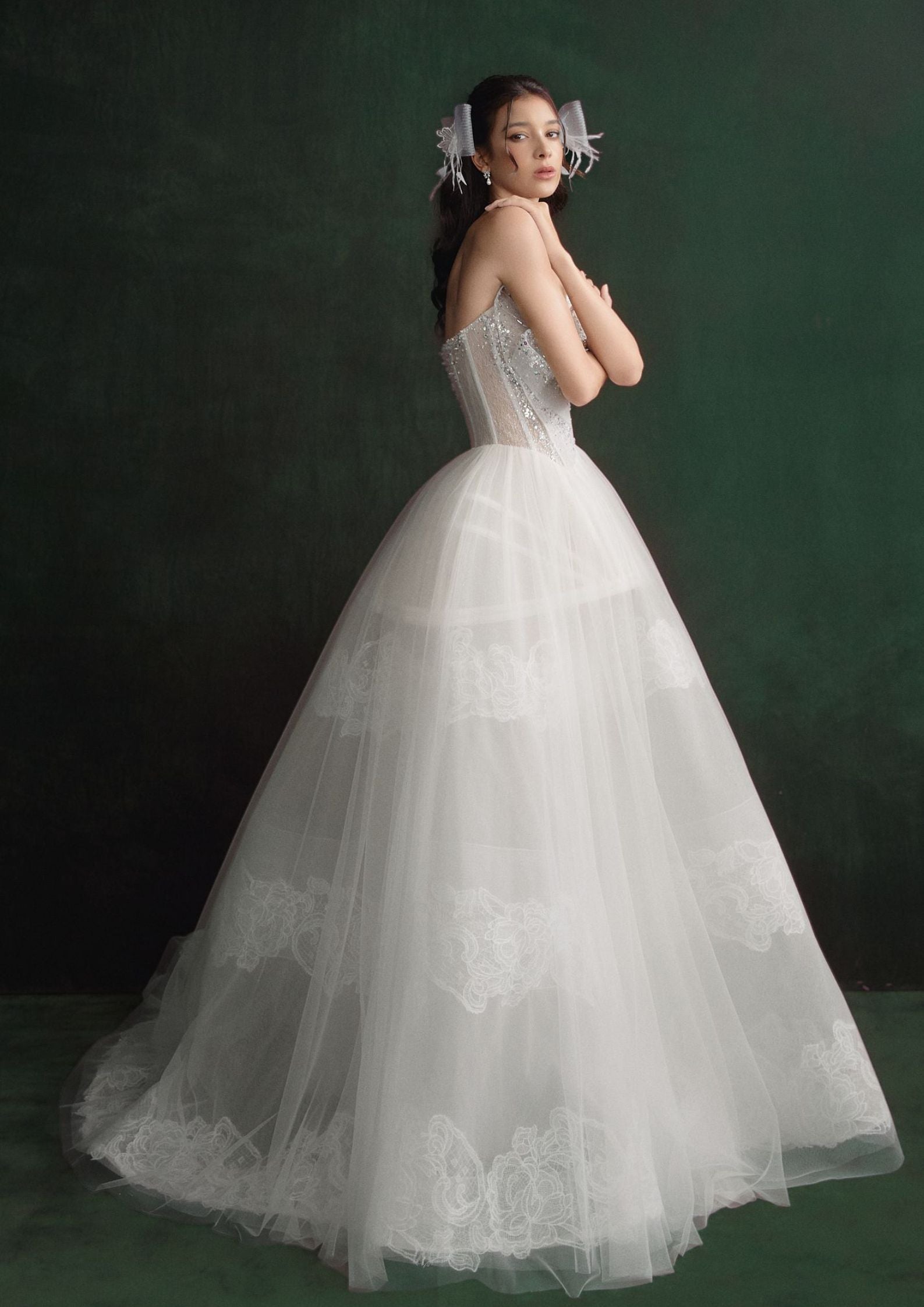 GIOVANNA Ethereal Corset Ball Gown