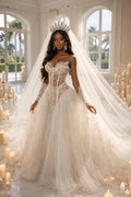 DALIA Illusion Corset Ball Gown Wedding Dress