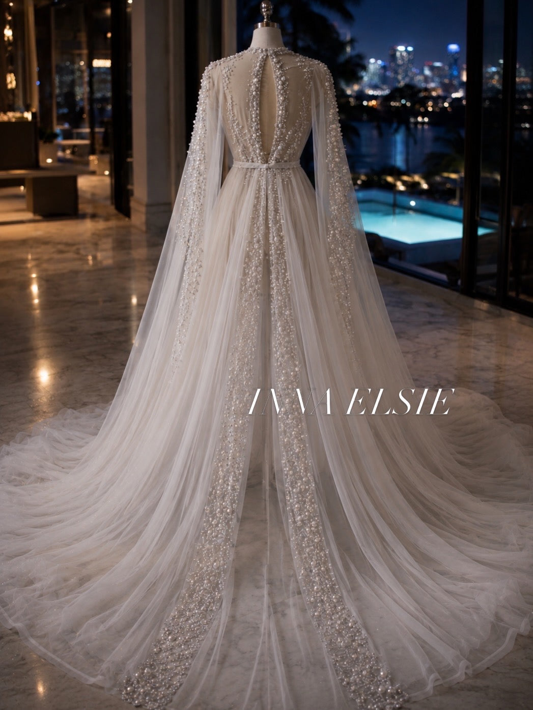 DONIA  LUXURY BRIDAL ROBE