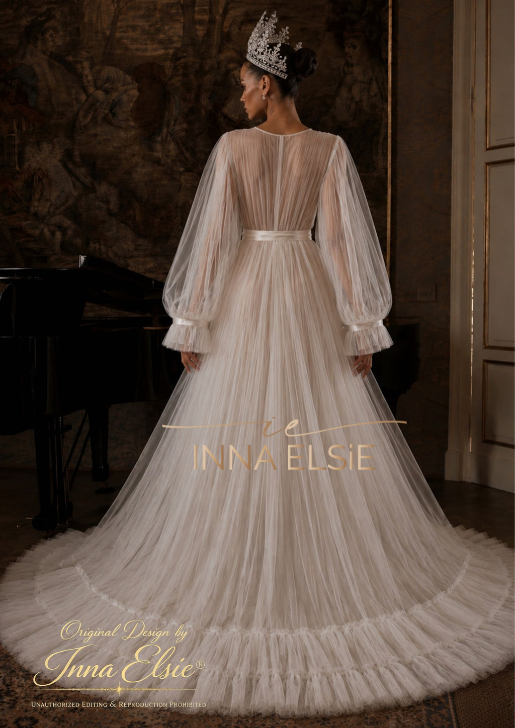 LAMALIA Tulle Bridal Robe