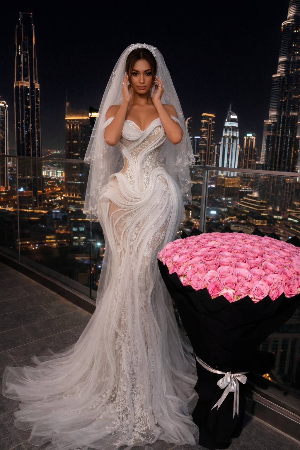 MIRANDA Sculpted Couture Gown