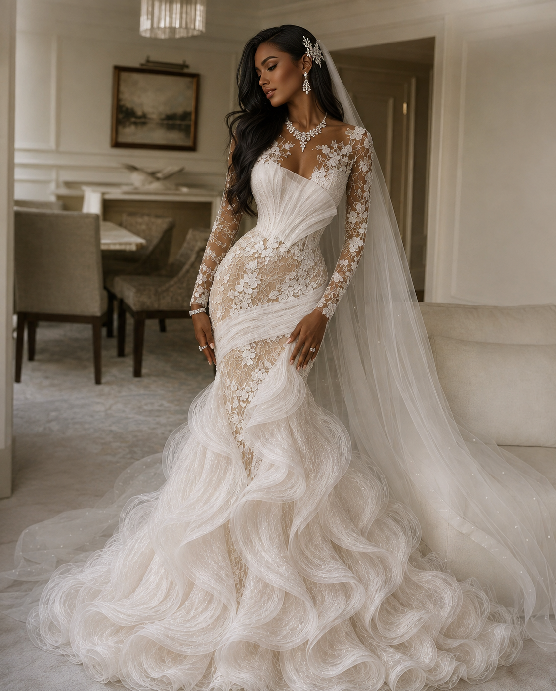 AZIMA Couture Mermaid Wedding Dress