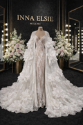 JADORA COUTURE BRIDAL CAPE ROBE