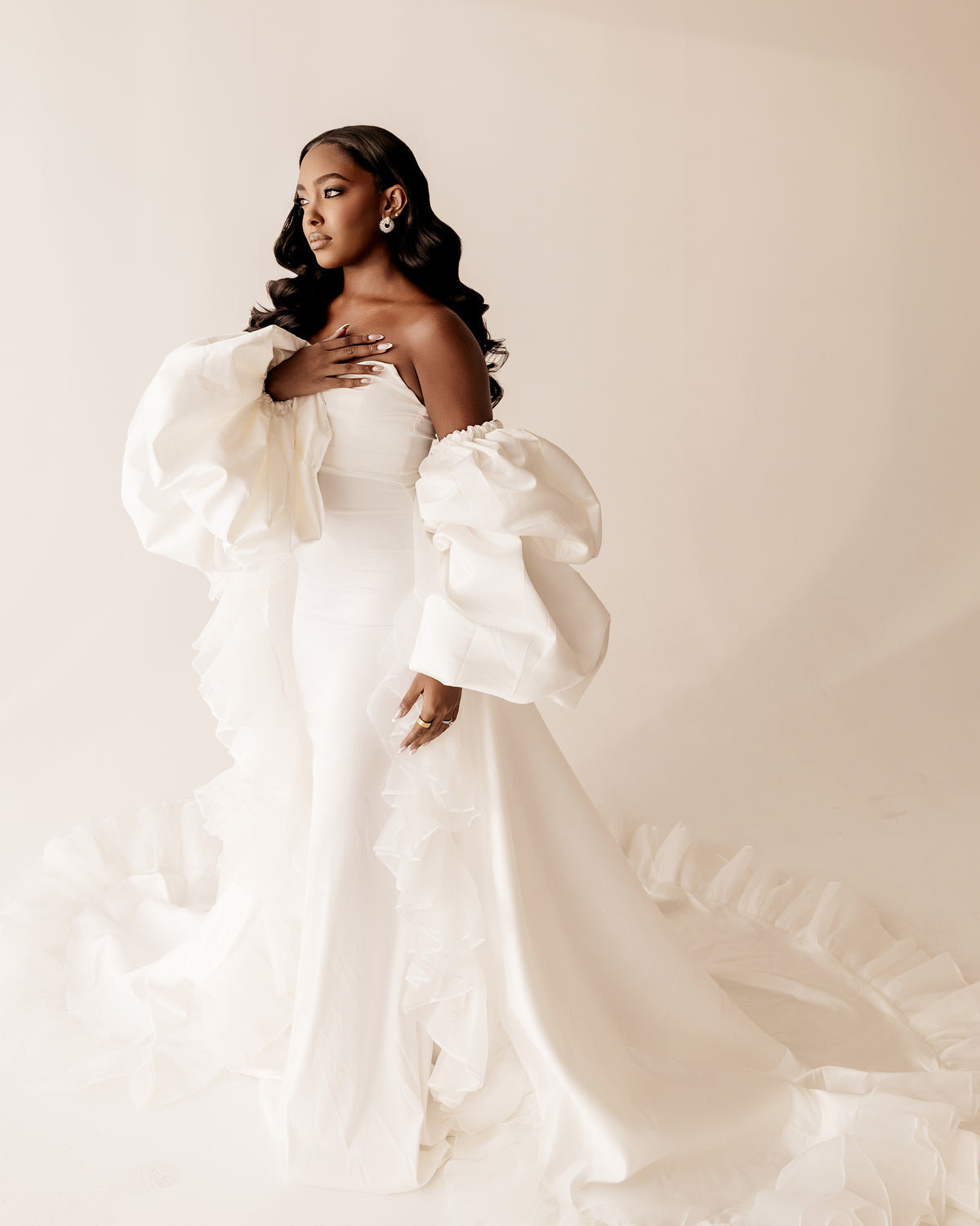 DOLCE Luxury Bridal Robe Cape