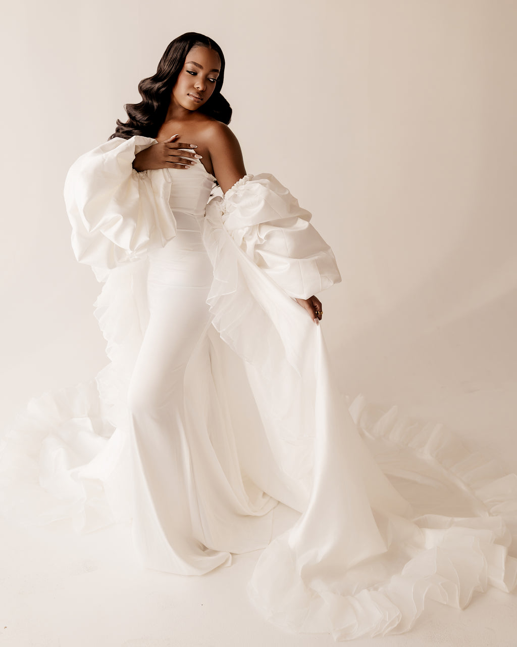 DOLCE Luxury Bridal Robe Cape