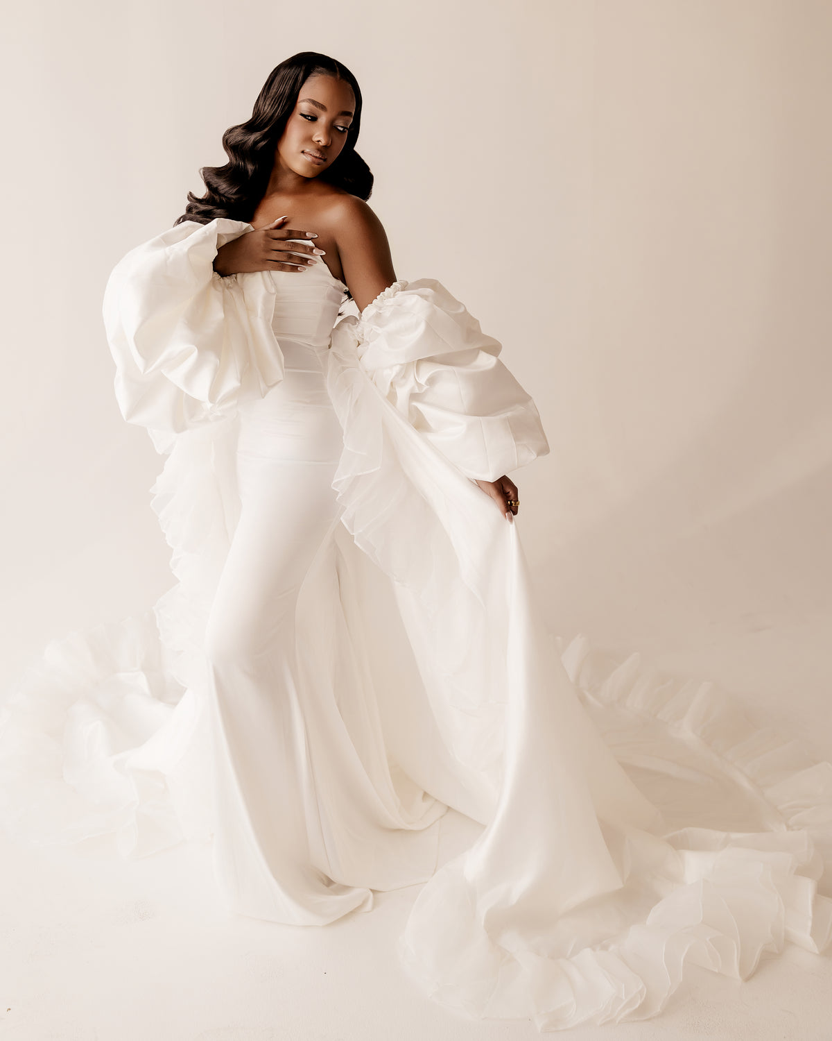 DOLCE Luxury Bridal Robe Cape
