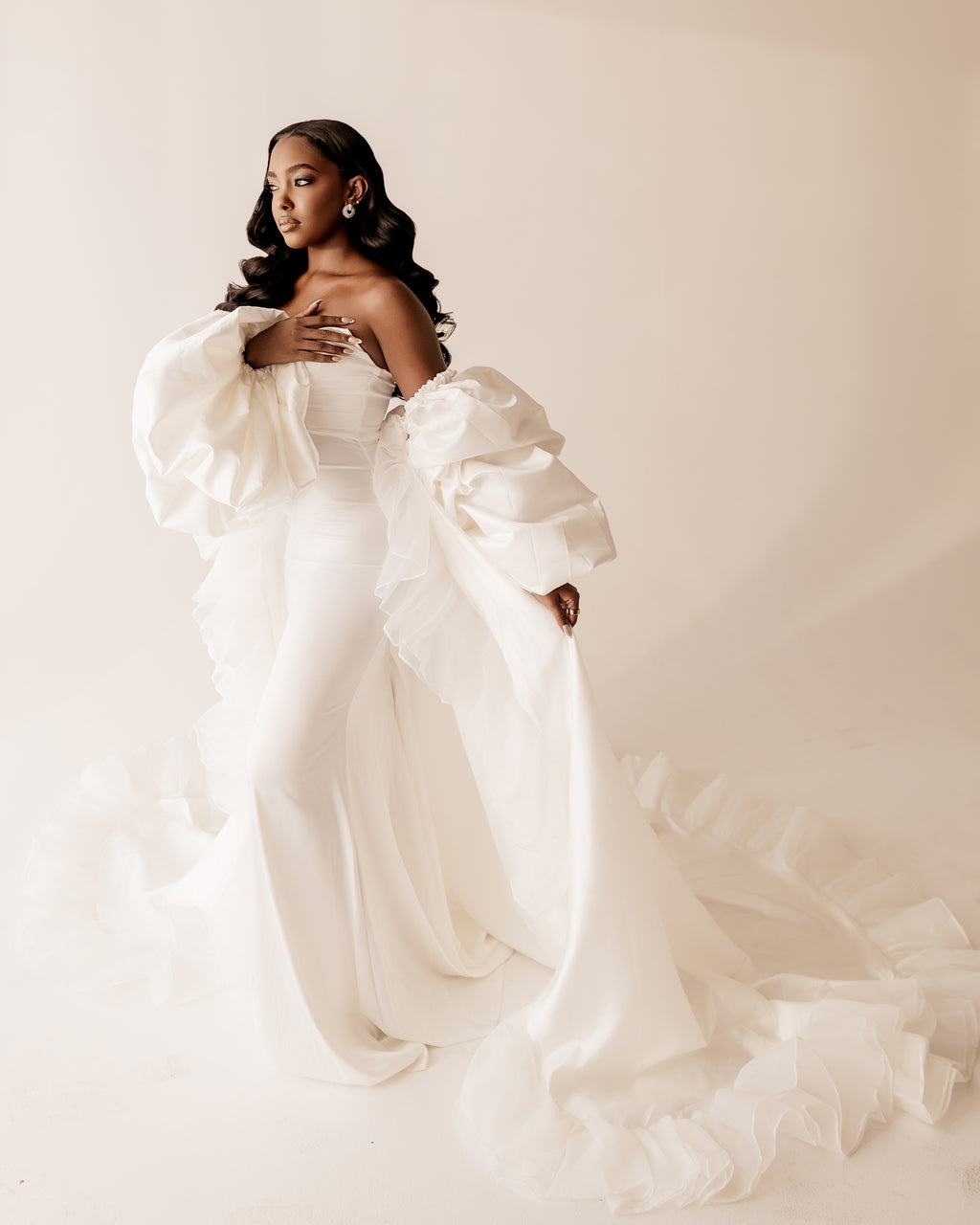 DOLCE Luxury Bridal Robe Cape