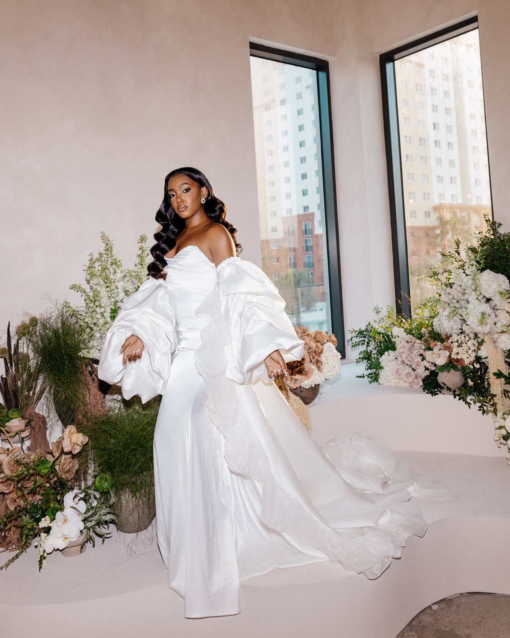 DOLCE Luxury Bridal Robe Cape