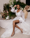 SAMARA Luxury Lace Tulle Bridal Robe