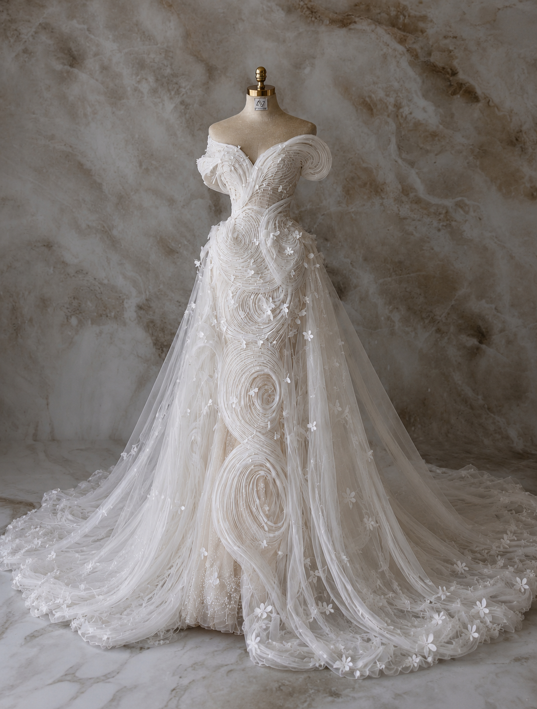LONDON Sculptural Goddess Couture Gown