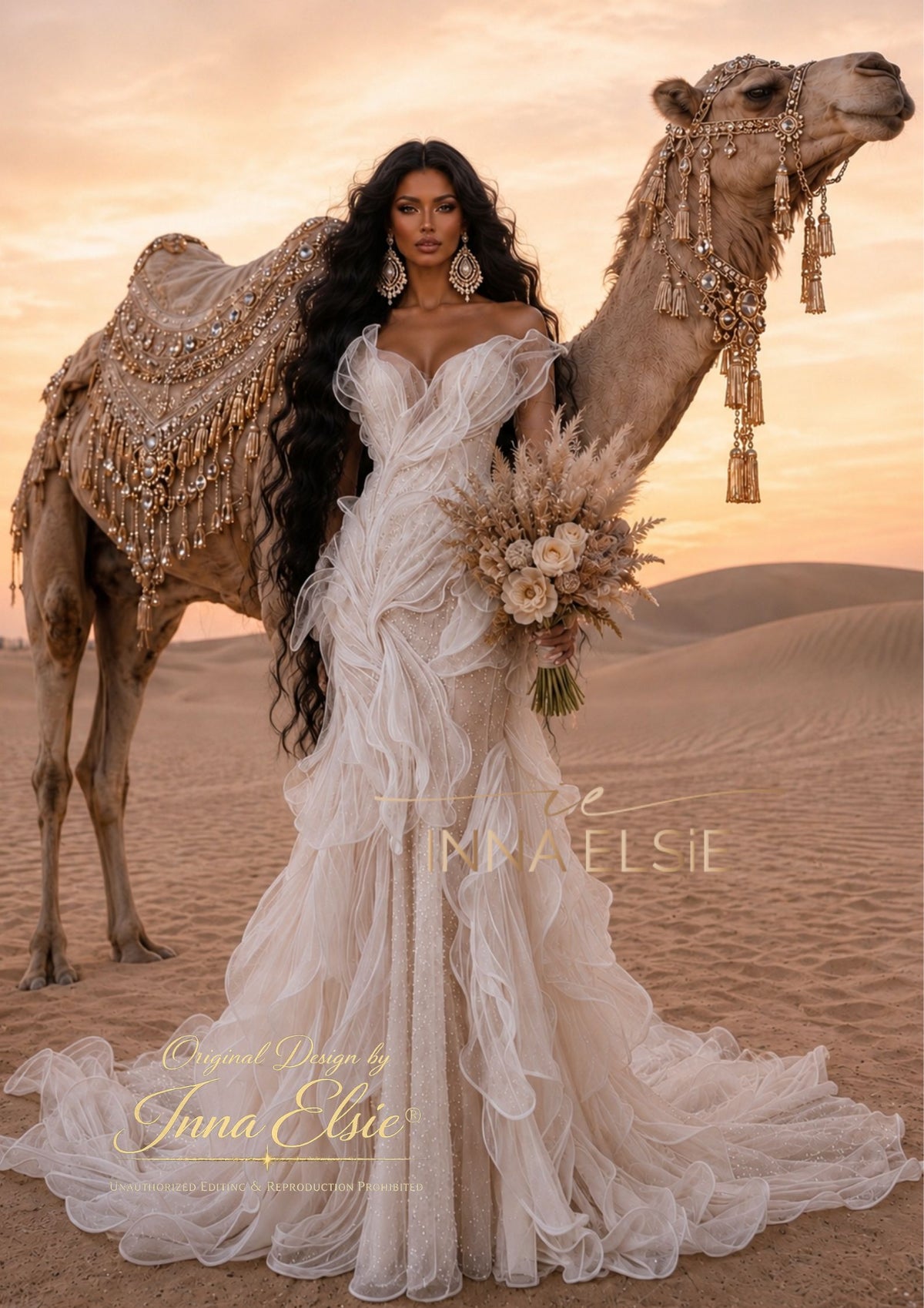 ZOYA Structured Ethereal Gown