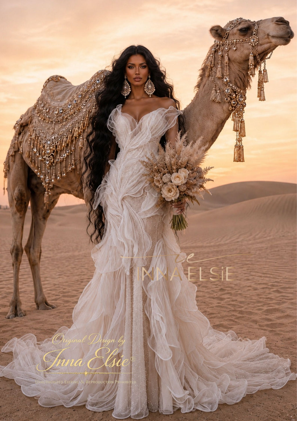 ZOYA Sculpted Ethereal Gown