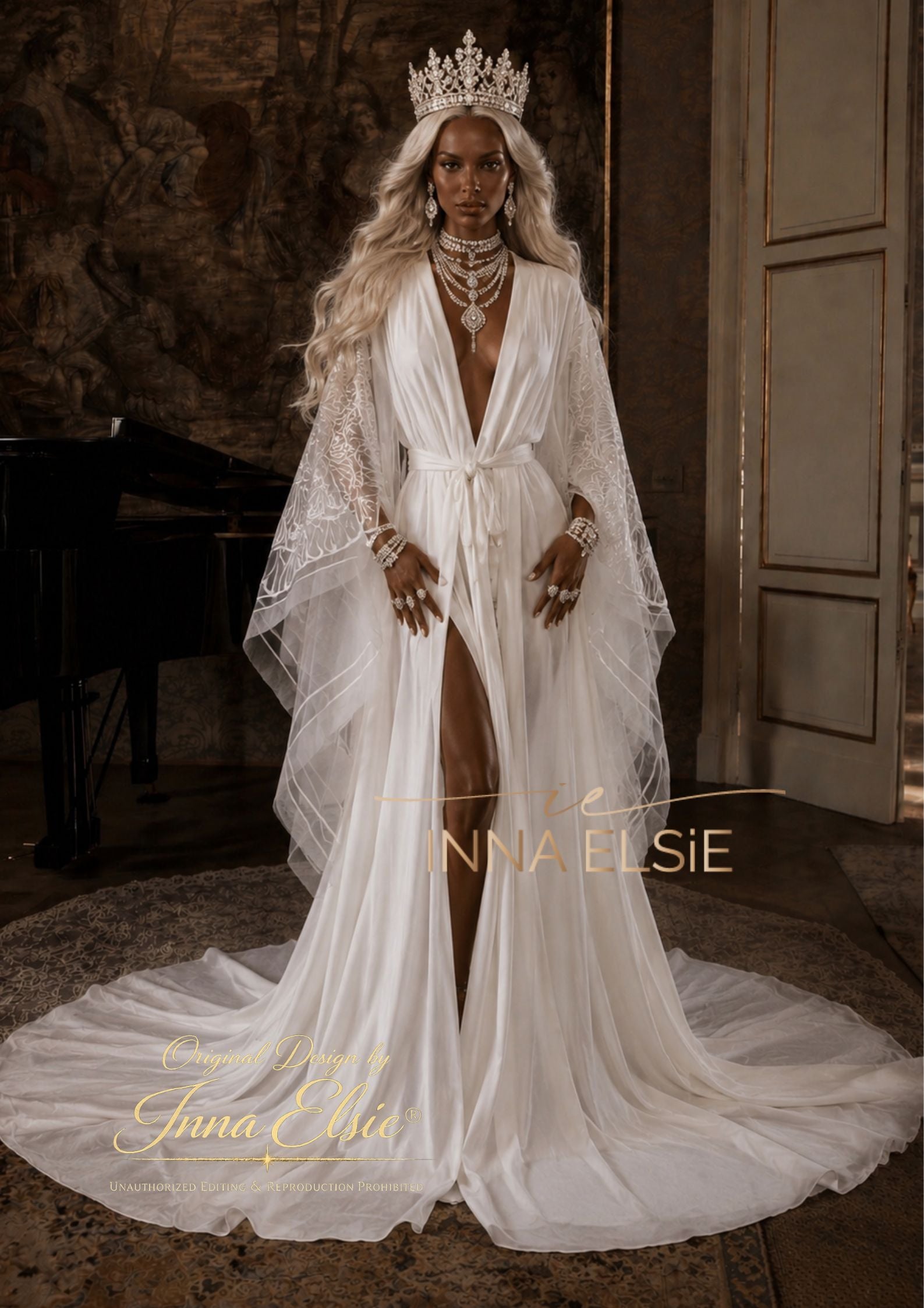 MILANA Luxury Silk Bridal Robe