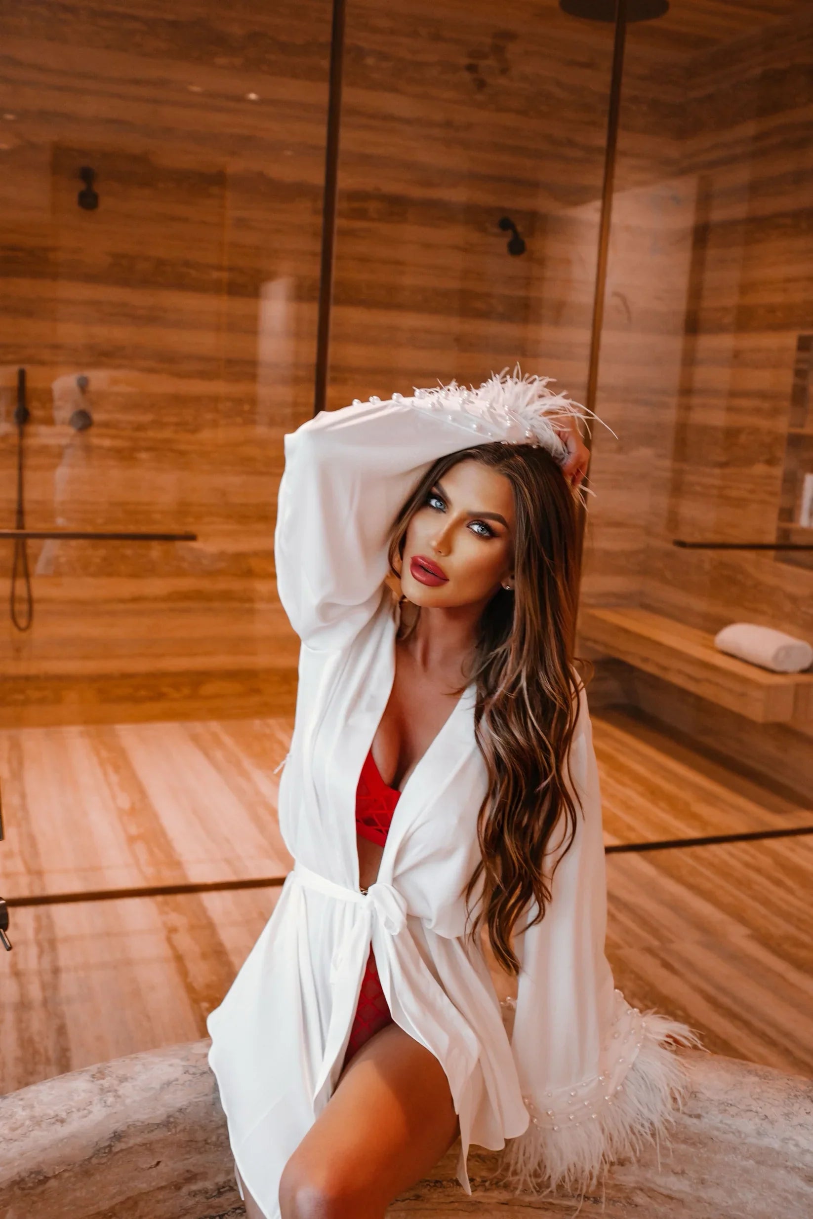 Rimma Short Silk Robe