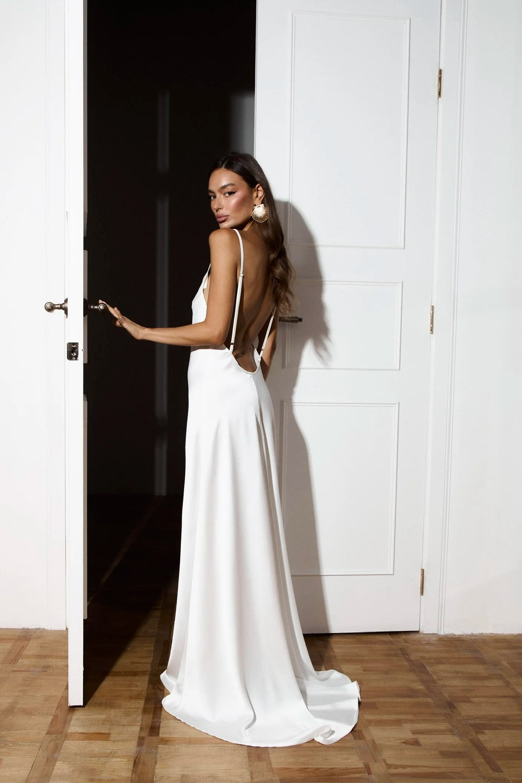 VIDA Long Bridal Slip Dress
