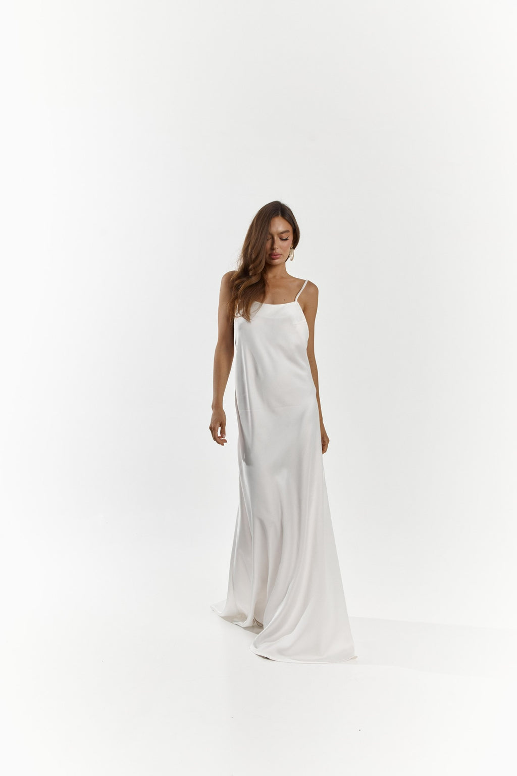 VIDA Long Bridal Slip Dress