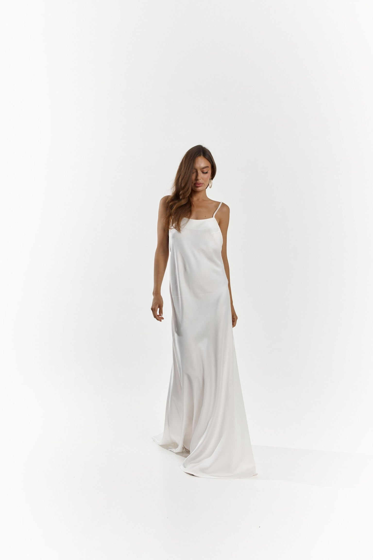 VIDA Long Bridal Slip Dress