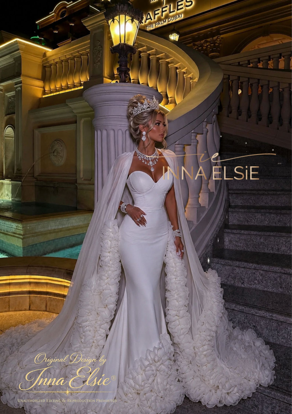 ALMA Wedding Dress with Cape