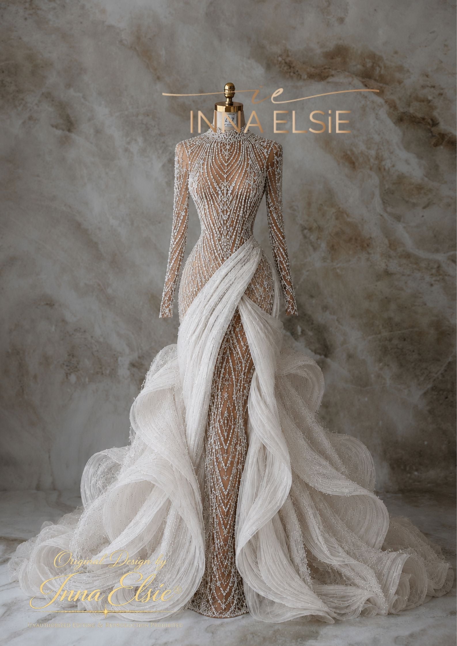 JOLINA Sculptural Couture Wedding Dress