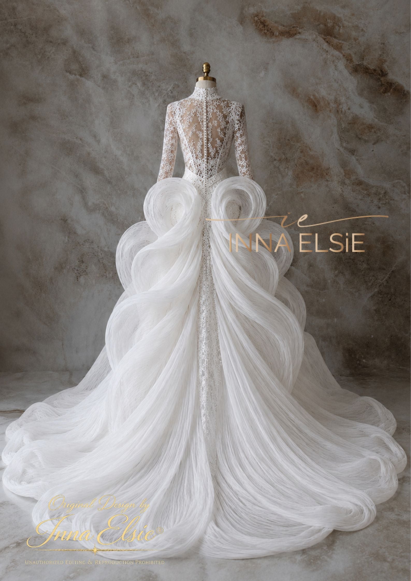 HANNA Sculptured Lace Couture Gown