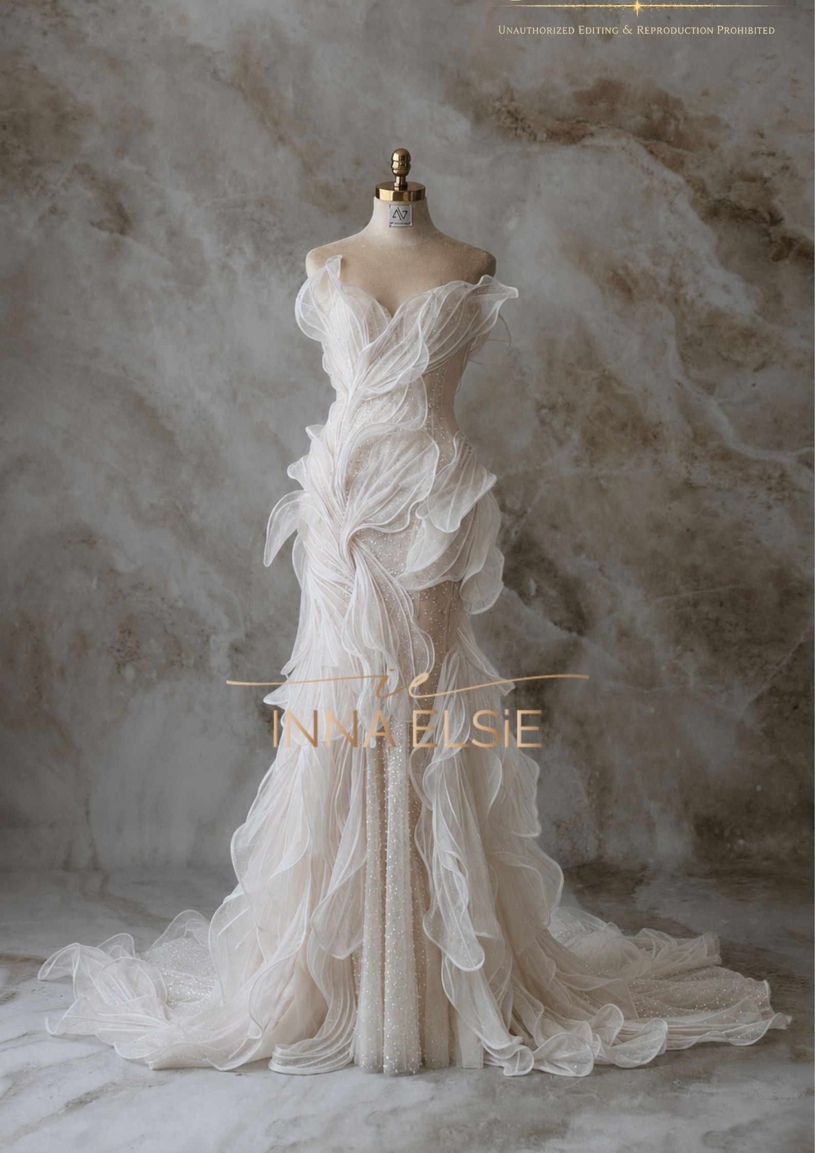 ZOYA Sculpted Ethereal Gown