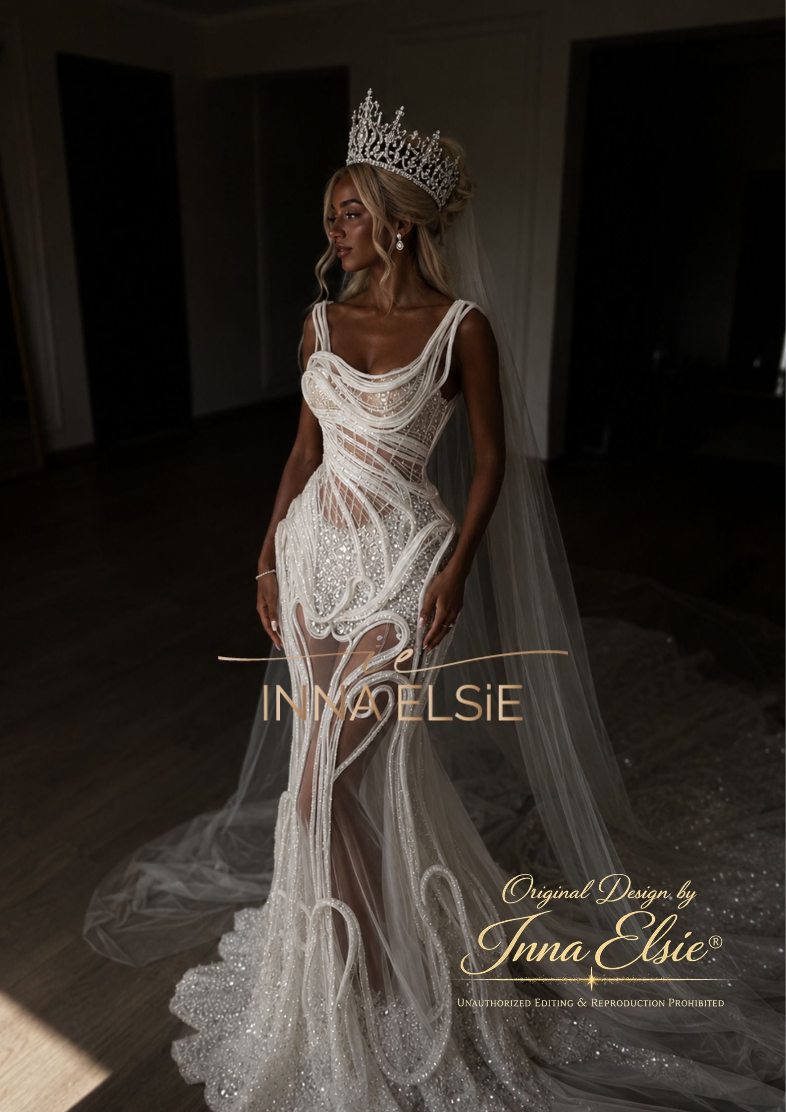 VANESSA Structured Off-Shoulder Wedding Dress