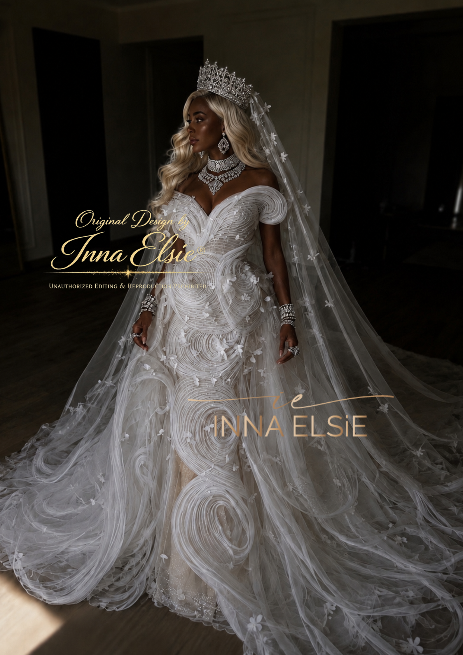 LONDON Sculptural Goddess Couture Gown