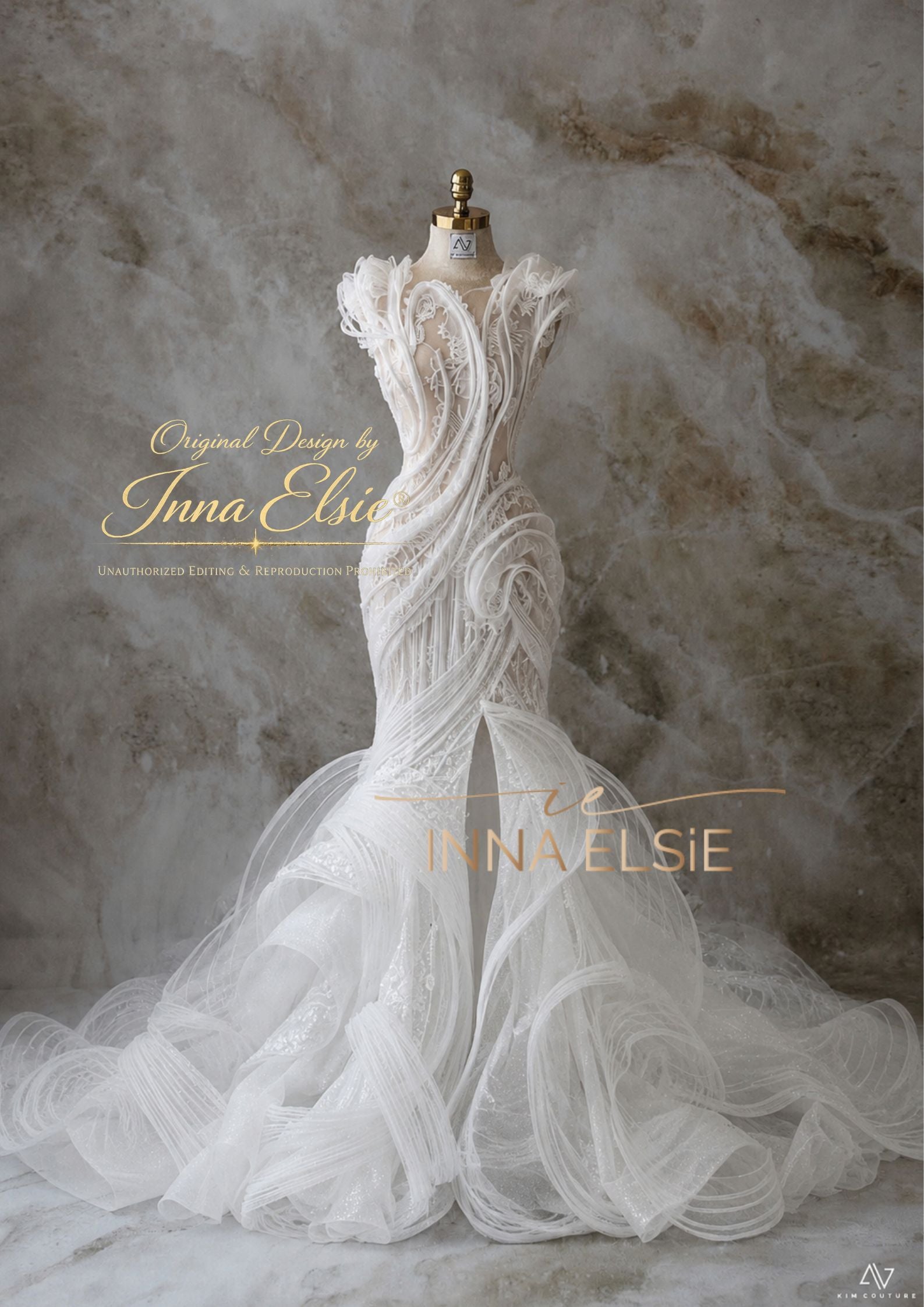 DOLORES Sculptured Couture Gown