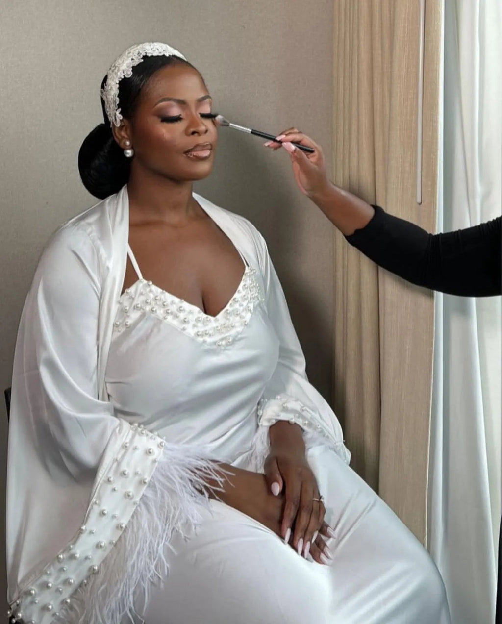 Rimma Long Silk Bridal Robe